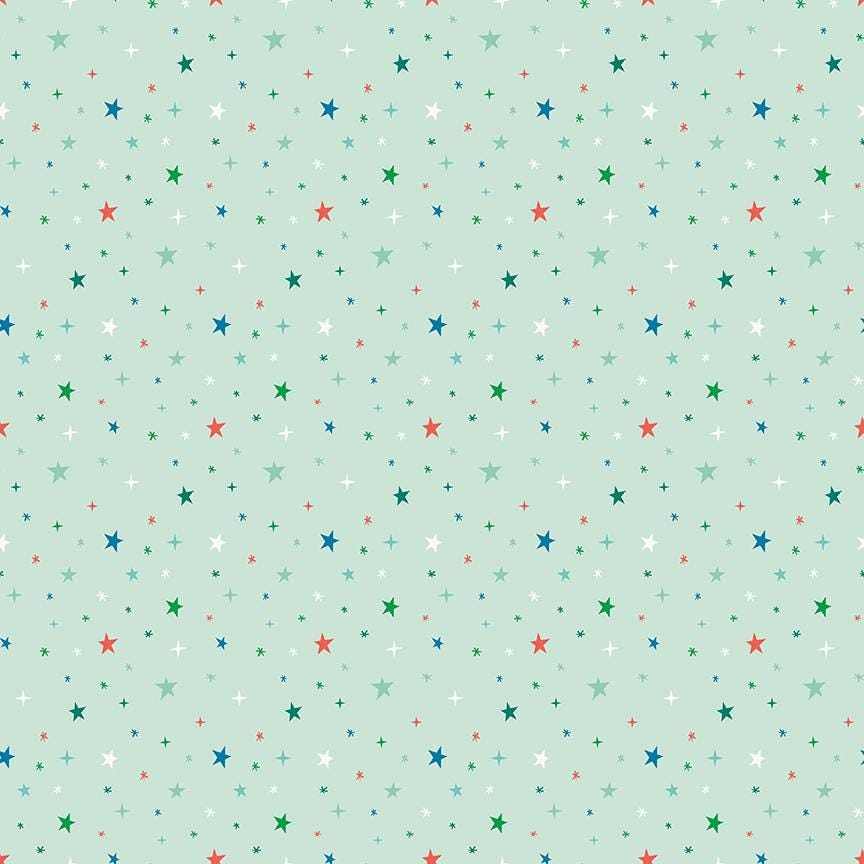 Brave Your Way Beyond the Stars Mint by Cayla Naylor for Riley Blake Designs - C18314-MINT