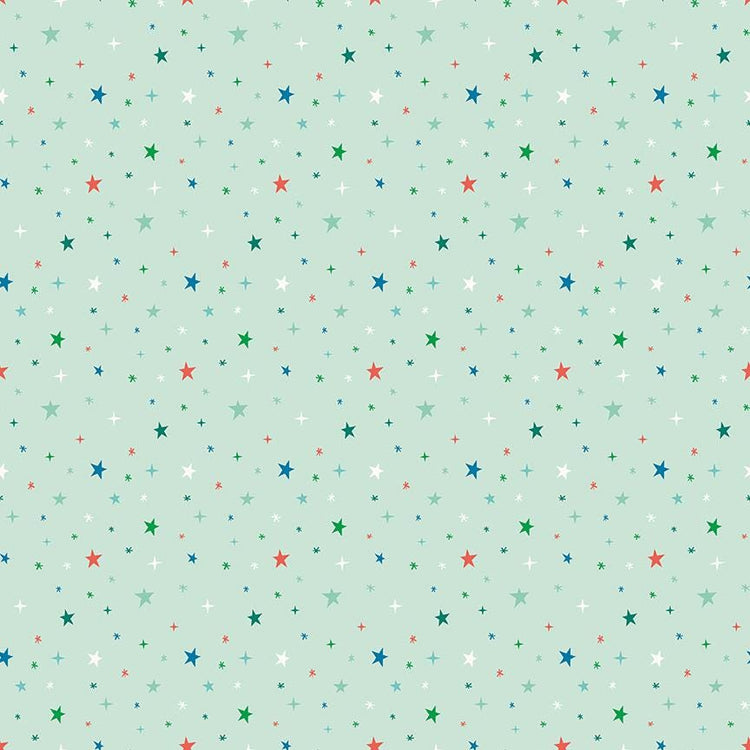Brave Your Way Beyond the Stars Mint by Cayla Naylor for Riley Blake Designs - C18314-MINT
