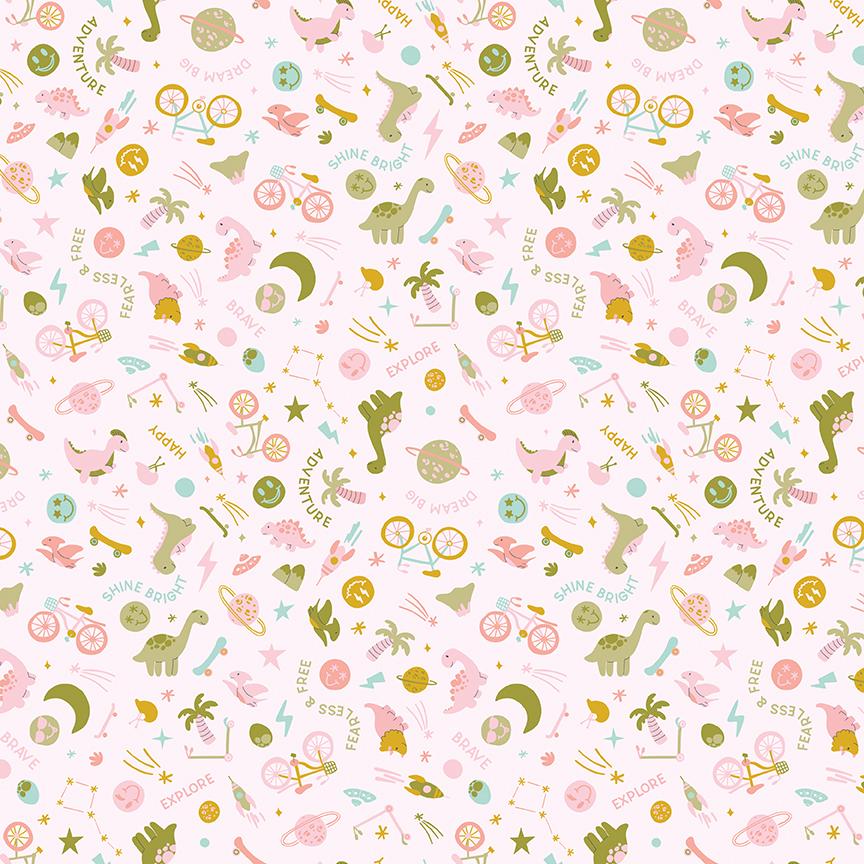 Brave Your Way Beyond Wild and Free Petal by Cayla Naylor for Riley Blake Designs - C18311-PETAL