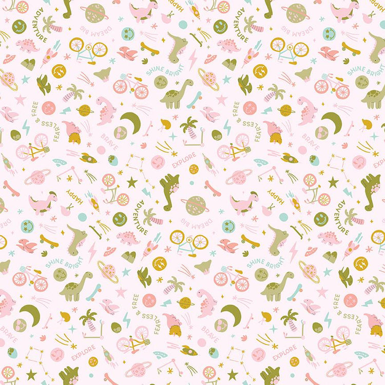 Brave Your Way Beyond Wild and Free Petal by Cayla Naylor for Riley Blake Designs - C18311-PETAL