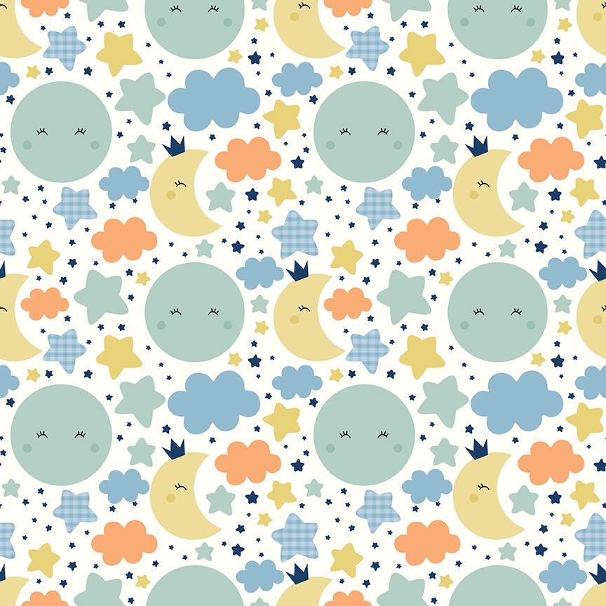 Flannel Love You to the Moon Nighttime Multi