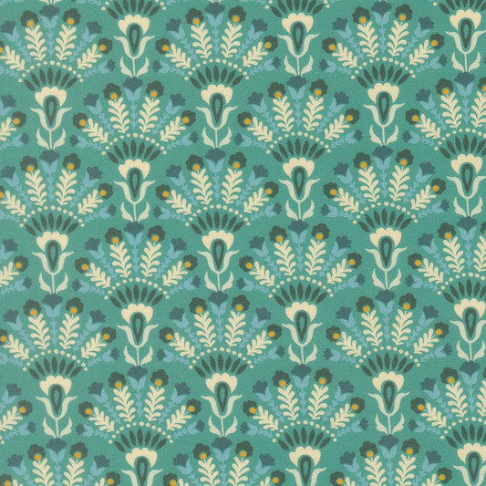 Sitara Opaline Damask Blue Chill by Crystal Manning for Moda Fabrics - 11983 16
