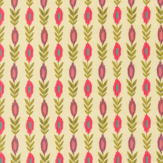 Sitara Vines Stripes Cream by Crystal Manning for Moda Fabrics - 11984 11
