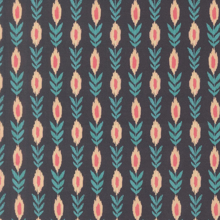 Sitara Vines Stripes Midnight by Crystal Manning for Moda Fabrics - 11984 12