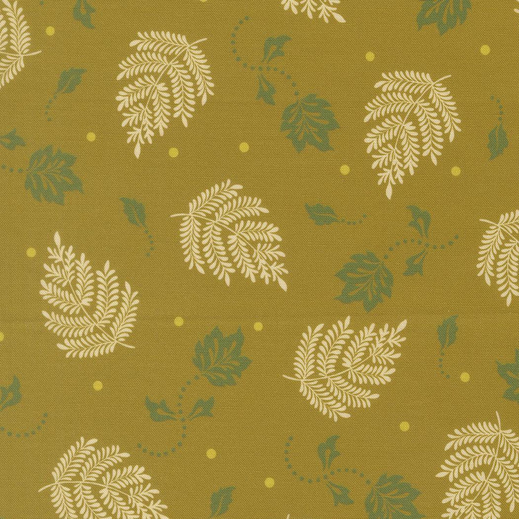 Sitara Paisley Leaf Blenders Olive by Crystal Manning for Moda Fabrics - 11986 17