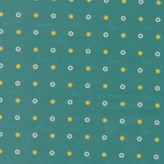 Sitara Floret Dots Lagoon by Crystal Manning for Moda Fabrics - 11987 15
