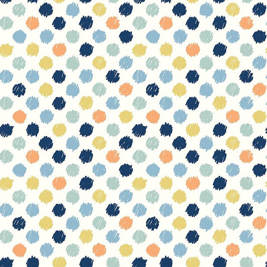 Flannel Love You to the Moon Dots Multi