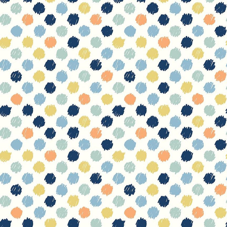Flannel Love You to the Moon Dots Multi