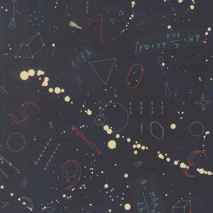 Data Black Holes Geometrics Hawking by Janet Clare for Moda Fabrics - 24670 15