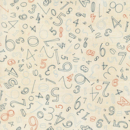 Data Numerals Text and Words Lovelace by Janet Clare for Moda Fabrics - 24671 12