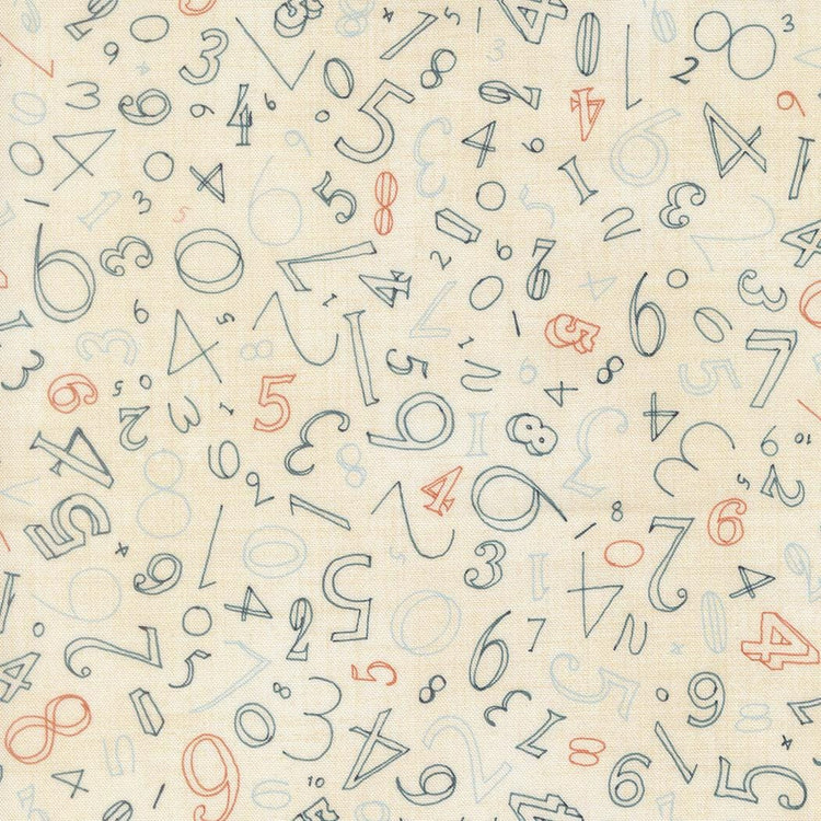 Data Numerals Text and Words Lovelace by Janet Clare for Moda Fabrics - 24671 12