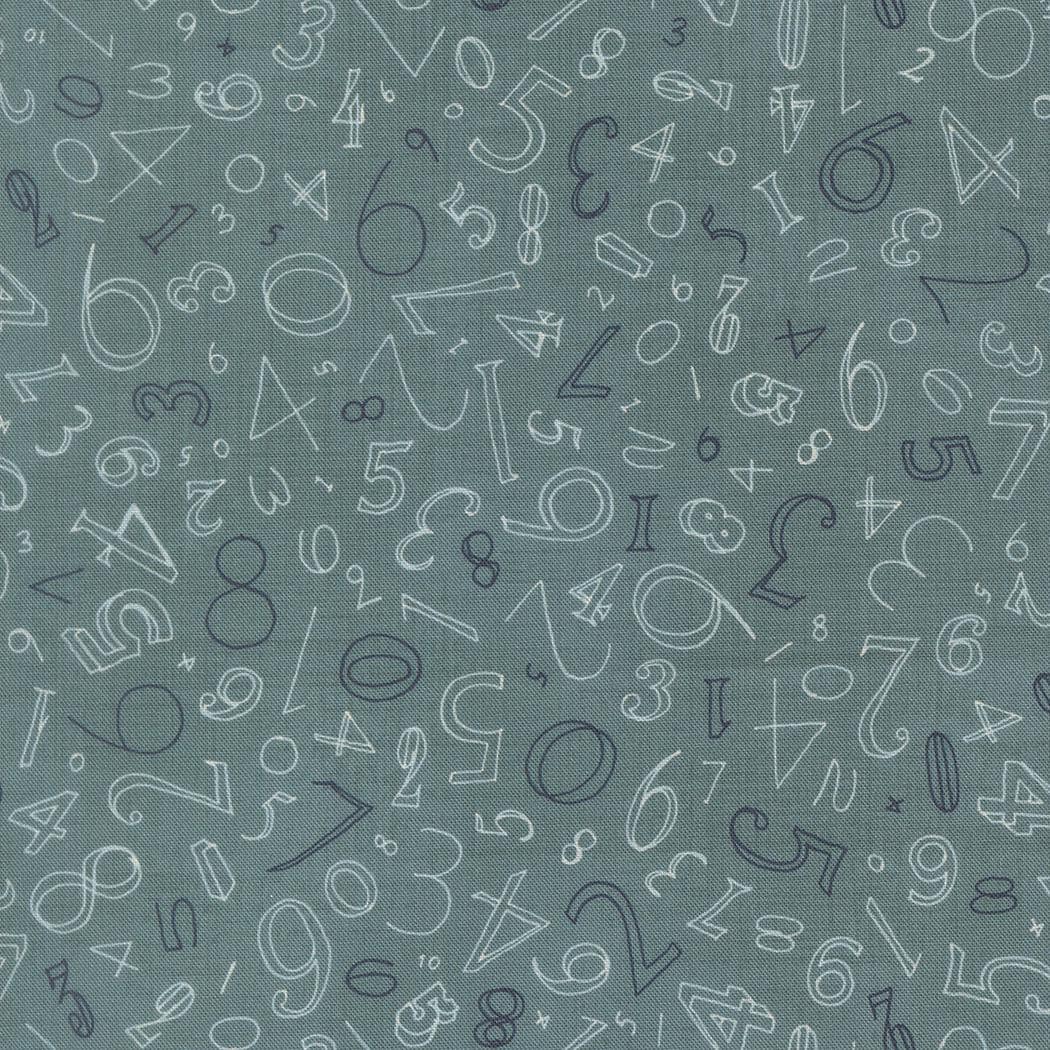 Data Numerals Text and Words Turing by Janet Clare for Moda Fabrics - 24671 14