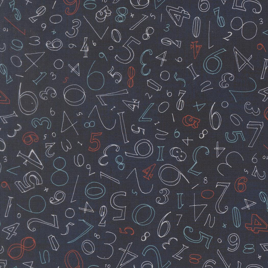 Data Numerals Text and Words Hawking by Janet Clare for Moda Fabrics - 24671 16
