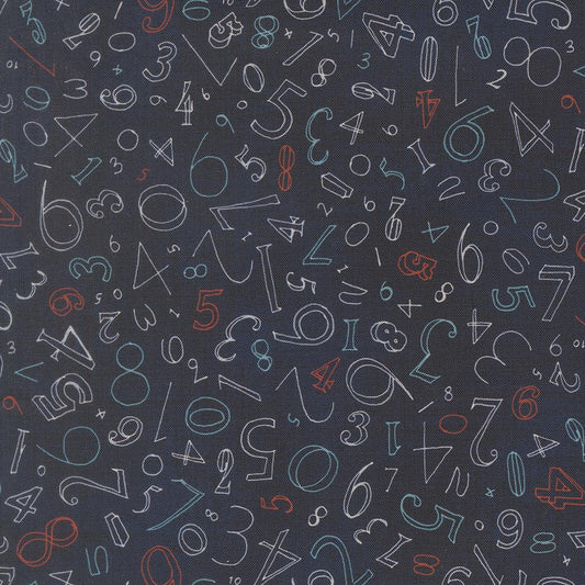 Data Numerals Text and Words Hawking by Janet Clare for Moda Fabrics - 24671 16