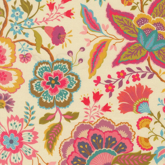 Sitara Jasmine Florals Cream by Crystal Manning for Moda Fabrics - 11980 11