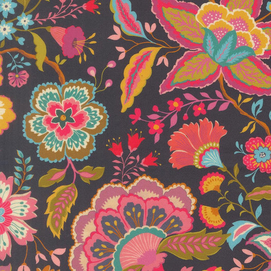 Sitara Jasmine Florals Midnight by Crystal Manning for Moda Fabrics - 11980 12