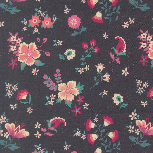 Sitara Davina Florals Midnight by Crystal Manning for Moda Fabrics - 11982 12