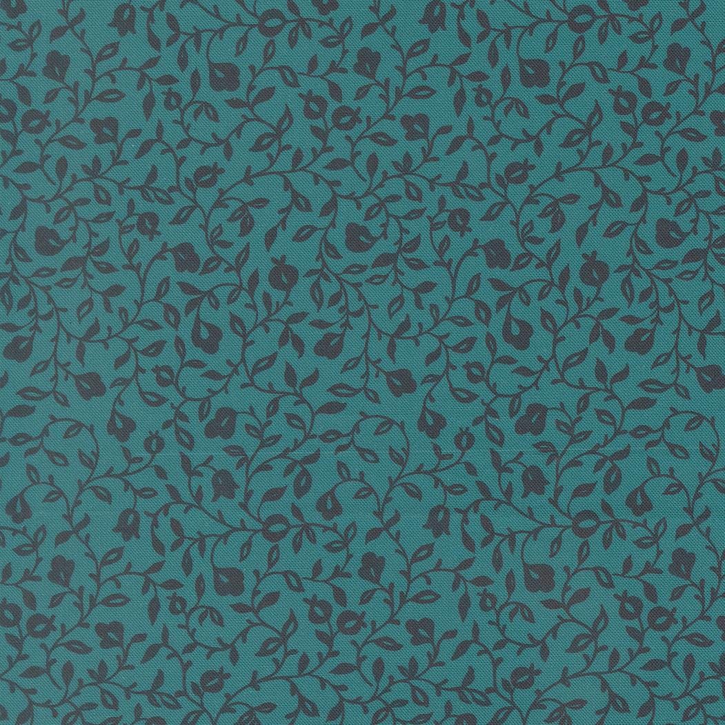 Sitara Affinity Small Floral Vines Lagoon by Crystal Manning for Moda Fabrics - 11985 15