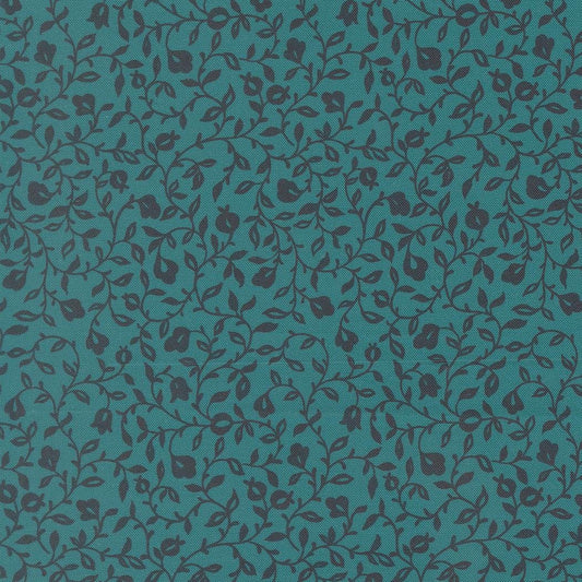 Sitara Affinity Small Floral Vines Lagoon by Crystal Manning for Moda Fabrics - 11985 15