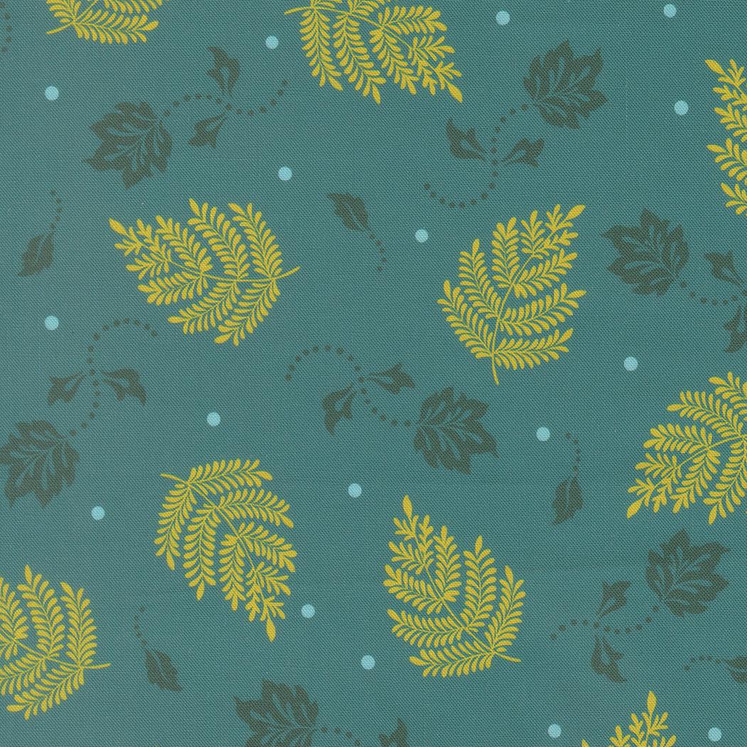 Sitara Paisley Leaf Blenders Lagoon by Crystal Manning for Moda Fabrics - 11986 15