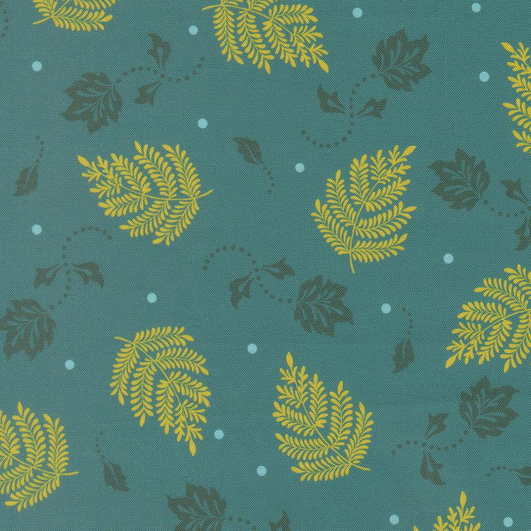 Sitara Paisley Leaf Blenders Lagoon by Crystal Manning for Moda Fabrics - 11986 15