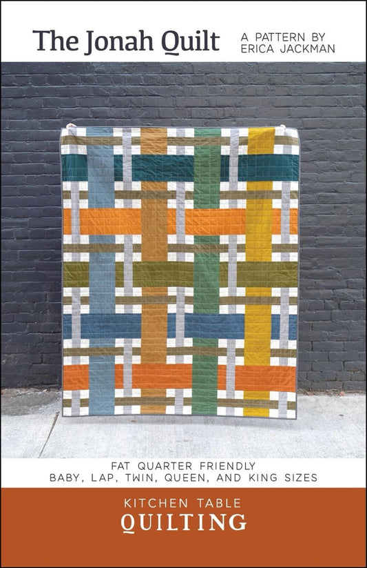 The Jonah Quilt Kit with Flannel Gatherings flannel fabric by Moda Fabrics - quilt kit with pattern