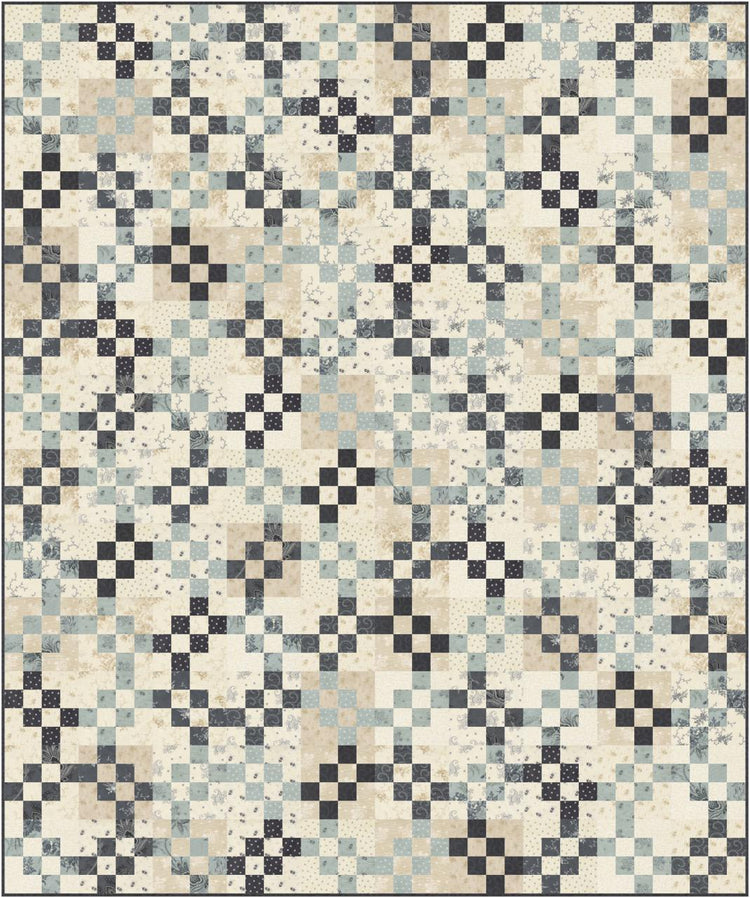 Serenity Cove Quilt Kit with Breathtaking Blues fabric by Moda Fabrics - quilt kit with pattern