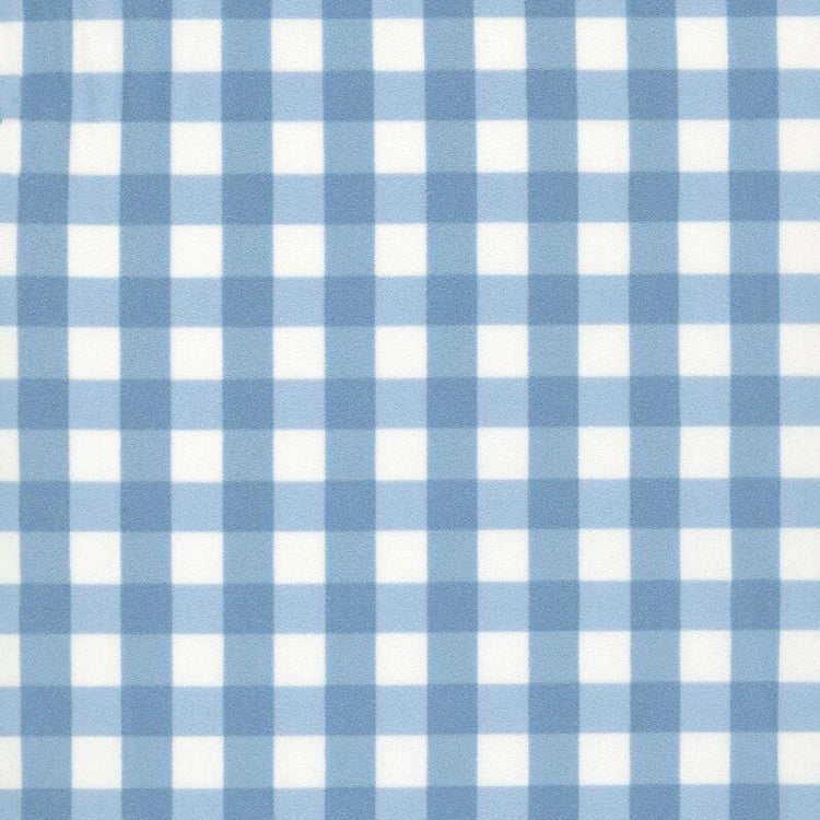 Flannel Love You to the Moon Gingham Blue by Echo Park Paper Co. for Riley Blake Designs - F18275-BLUE