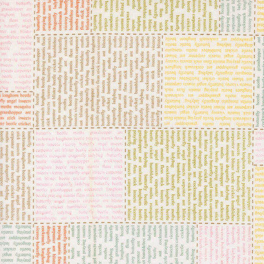 Bug Collector In The News Text and Words Cloud by Sweetwater for Moda Fabrics - 55730 11