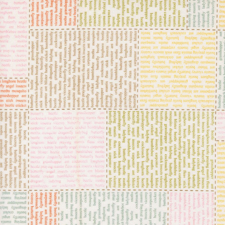 Bug Collector In The News Text and Words Cloud by Sweetwater for Moda Fabrics - 55730 11