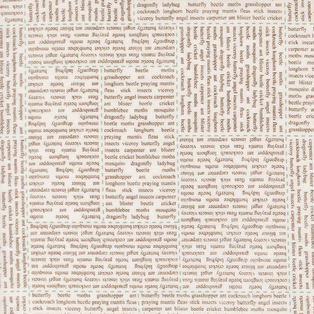 Bug Collector In The News Text and Words Cloud Dirt by Sweetwater for Moda Fabrics - 55730 21