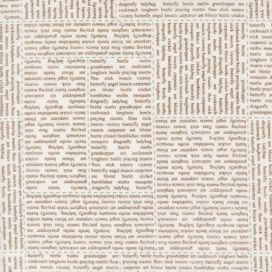 Bug Collector In The News Text and Words Cloud Dirt by Sweetwater for Moda Fabrics - 55730 21