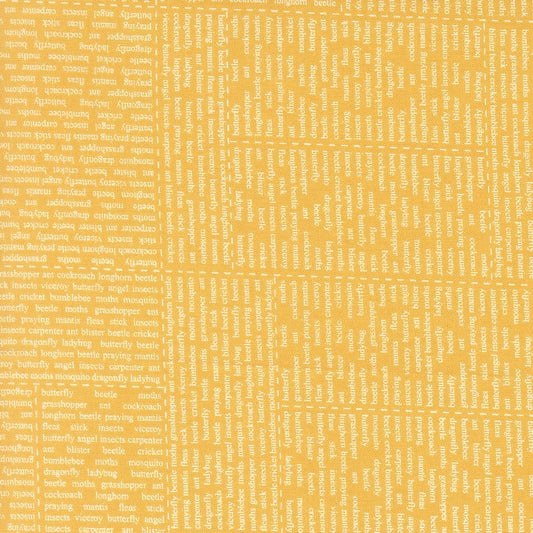 Bug Collector In The News Text and Words Sunshine by Sweetwater for Moda Fabrics - 55730 25