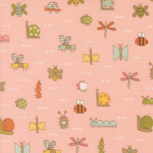 Bug Collector The Bugs Novelty Blush by Sweetwater for Moda Fabrics - 55731 14
