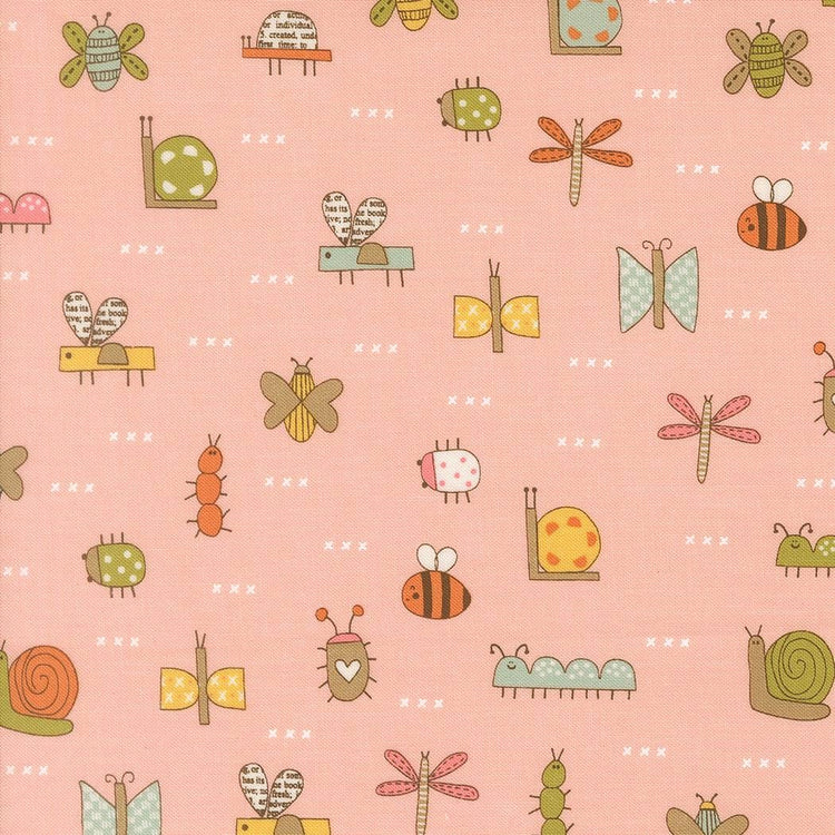 Bug Collector The Bugs Novelty Blush by Sweetwater for Moda Fabrics - 55731 14