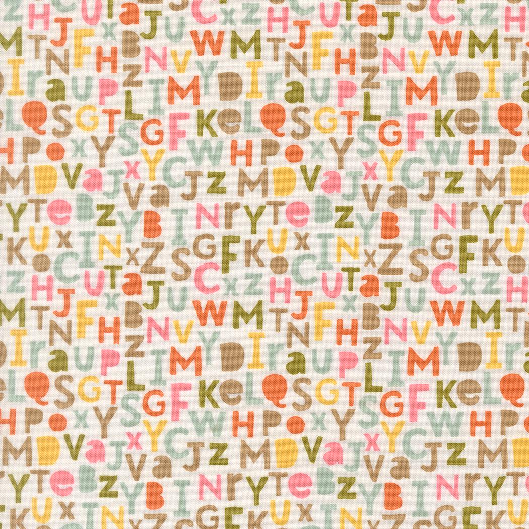 Bug Collector Alphabet Text and Words Cloud by Sweetwater for Moda Fabrics - 55732 11