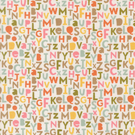 Bug Collector Alphabet Text and Words Cloud by Sweetwater for Moda Fabrics - 55732 11