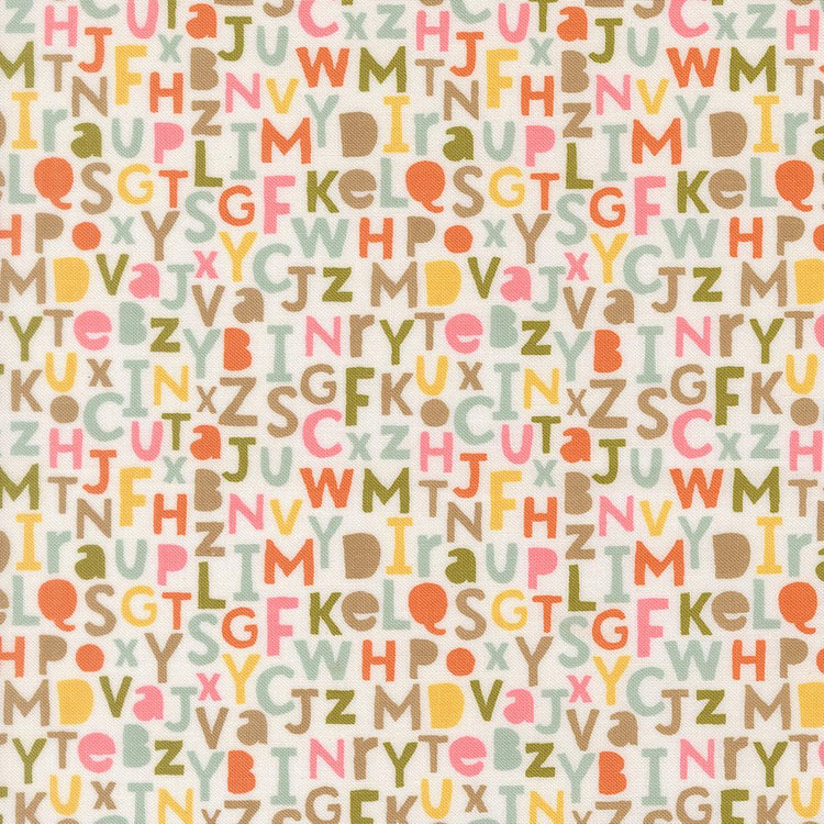 Bug Collector Alphabet Text and Words Cloud by Sweetwater for Moda Fabrics - 55732 11