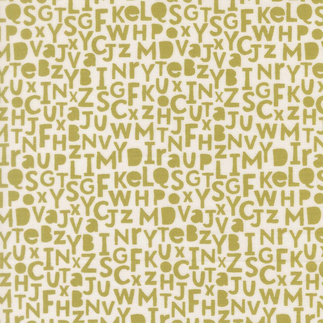 Bug Collector Alphabet Text and Words Leaf by Sweetwater for Moda Fabrics - 55732 27