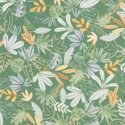 Packed Foliage Balsam by Studio RK Collection by Robert Kaufman Fabrics - SRKD-24065-476