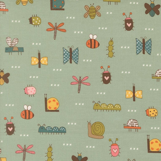 Bug Collector The Bugs Novelty Sky by Sweetwater for Moda Fabrics - 55731 12