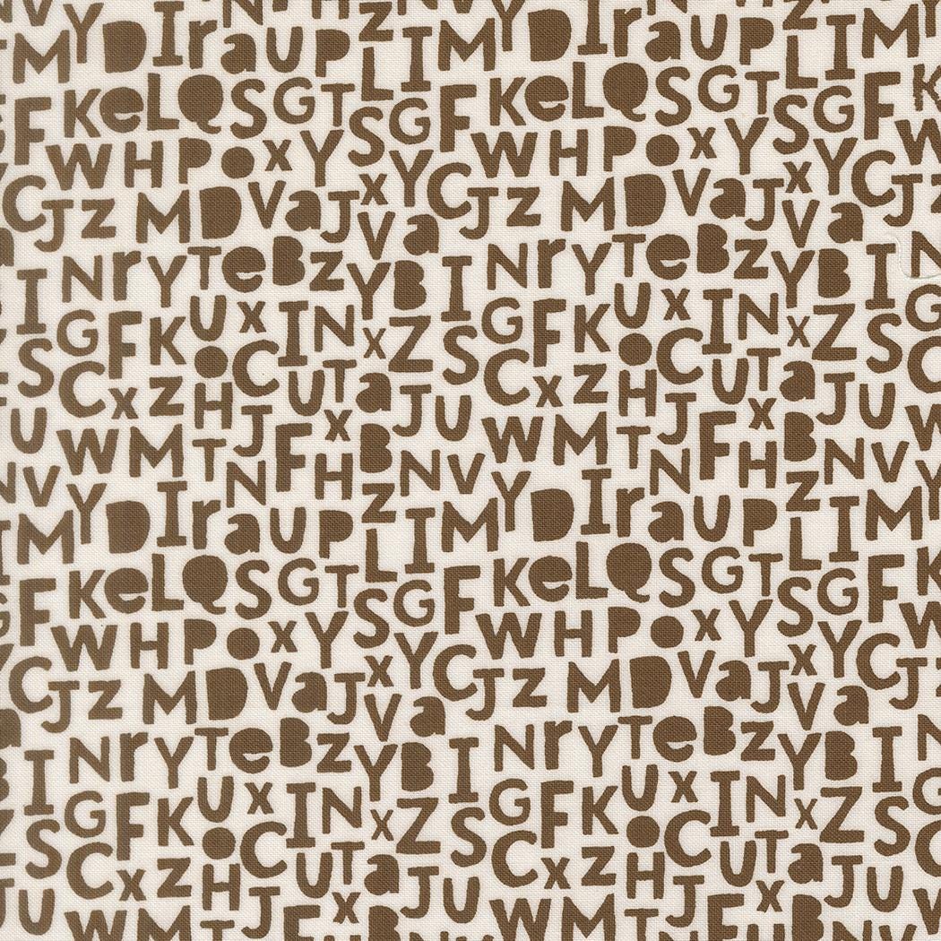 Bug Collector Alphabet Text and Words Dirt by Sweetwater for Moda Fabrics - 55732 28