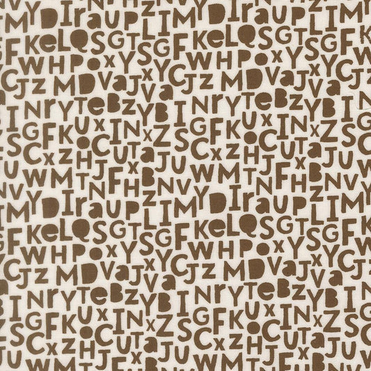 Bug Collector Alphabet Text and Words Dirt by Sweetwater for Moda Fabrics - 55732 28