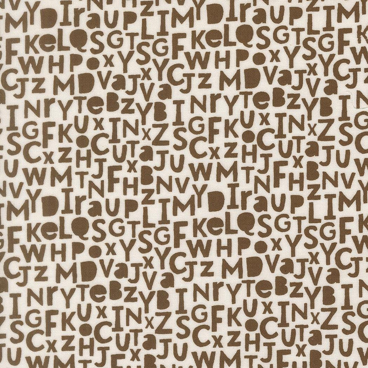 Bug Collector Alphabet Text and Words Dirt by Sweetwater for Moda Fabrics - 55732 28