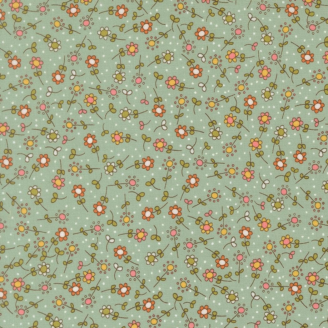 Bug Collector Meadow Small Floral Sky by Sweetwater for Moda Fabrics - 55733 12