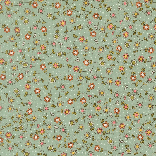 Bug Collector Meadow Small Floral Sky by Sweetwater for Moda Fabrics - 55733 12