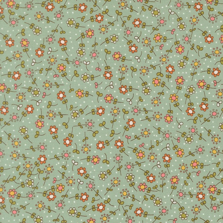 Bug Collector Meadow Small Floral Sky by Sweetwater for Moda Fabrics - 55733 12
