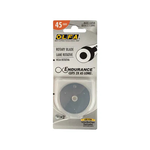 Olfa Endurance Rotary Blades 45mm x2
