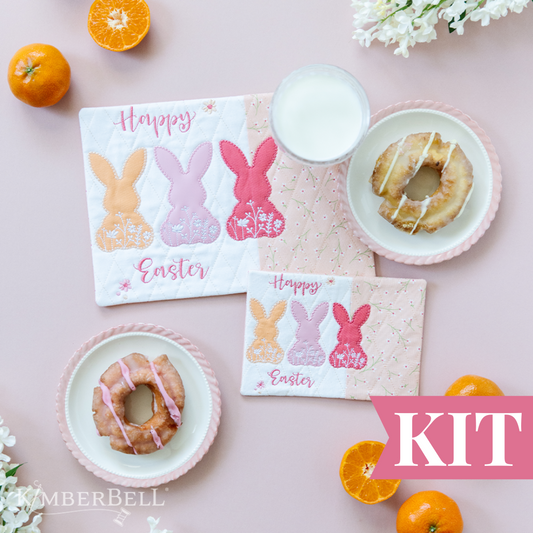 Bunny Silhouette Mug Rug Kit