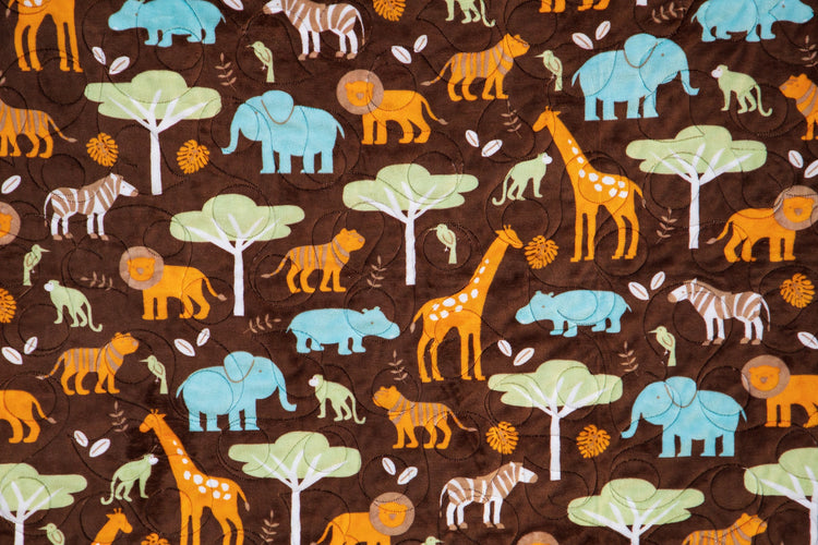 Forest Animals Quilt with Fun Vibrant Colors